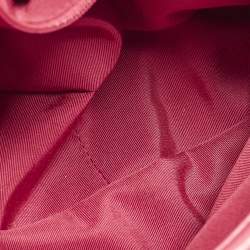 Pre Owned حقيبة شانيل 19 جلد وردي مبطن بقلا ب صغيرة