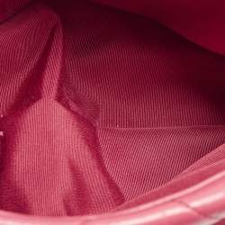 Pre Owned حقيبة شانيل 19 جلد وردي مبطن بقلاب صغيرة