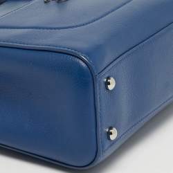 Pre Owned Chanel Neo Executive Mini Blue Leather Tote