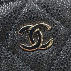 مملوكة مسبقًا Chanel Matelasse 2Waybag Black Caviar Leather