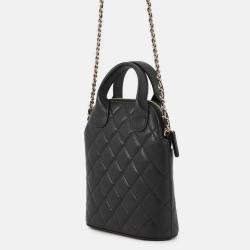 مملوكة مسبقًا Chanel Matelasse 2Waybag Black Caviar Leather