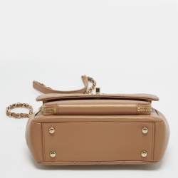 Pre Owned حقيبة شانيل بيج كافيار جلد مبطن بغطاء للأعمال التجارية