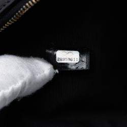 Pre Owned حقيبة كلتش شانيل سوداء متوسطة جلد خروف مبطن لؤلؤة