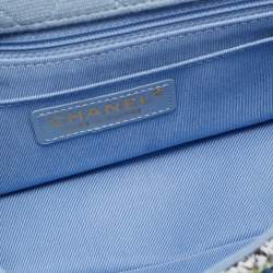 Pre Owned حقيبة شانيل ميني كلاسيك تويد وردي مبطن بقلاب