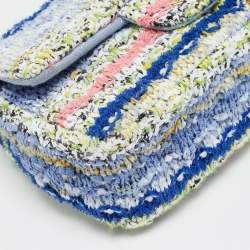 Pre Owned حقيبة شانيل ميني كلاسيك تويد وردي مبطن بقلاب