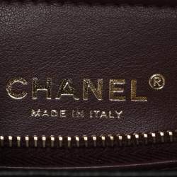 مملوكة مسبقًا حقيبة شانيل كوكو هاندل جلد كافيار مبطن أسود مقبض علوي كبير