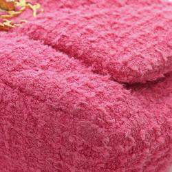 Pre Owned Chanel Pink Medium Tweed 19 Flap