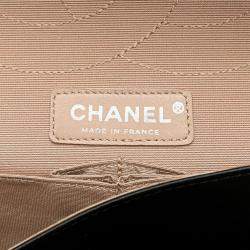 Pre Owned Chanel 2.55 Unlimited Double Flap Chain Shoulder Bag Handbag Black Leather