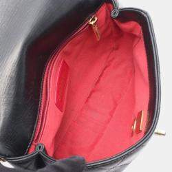 Pre Owned Chanel Matelasse Shoulder Bag Leather Black