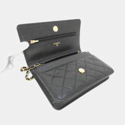 Pre Owned محفظة شانيال تايملس كلاسيك لاين بسلسلة