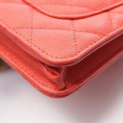 مملوكة مسبقًا حقيبة شانيل ماتلاس كتف من جلد العجل أحمر