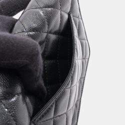 مملوكة مسبقًا Chanel Matelasse Shoulder Bag In Grained Calfskin Leather Black