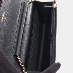 مملوكة مسبقًا Chanel Matelasse Shoulder Bag In Grained Calfskin Leather Black