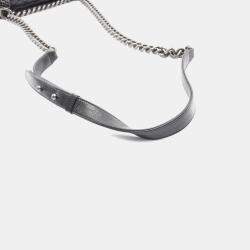 Pre Owned Chanel Boy Chanel Small Shoulder Bag Leather Lambskin Sheepskin Black