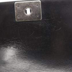 Pre Owned Chanel Boy Chanel Small Shoulder Bag Leather Lambskin Sheepskin Black