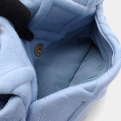 مملوكة مسبقًا Chanel 19 Disneuf Shoulder Bag Cotton And Jersey Blue