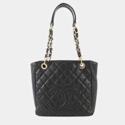 مملوكة مسبقًا Chanel Matelasse Coco Mark Tote Bag Pst Black