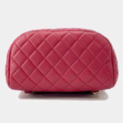 Pre Owned حقيبة ظهر شانيل كو كو مارك سلسلة ماتالاسيه جلد خروف