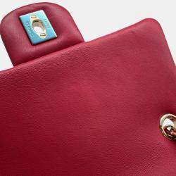 Pre Owned حقيبة ظهر شانيل كو كو مارك سلسلة ماتالاسيه جلد خروف