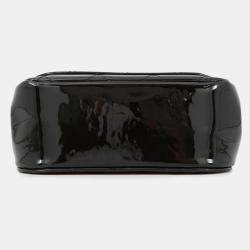 مملوكة مسبقًا Chanel Chain Shoulder Bag Matelasse Coco Mark Mini Enamel Black