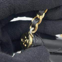 مملوكة مسبقًا Chanel Chain Shoulder Bag Matelasse Coco Mark Mini Enamel Black
