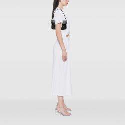 Pre Owned حقيبة شانيل جلد العجل صغيرة سوداء مادوموازيل قفل دوار