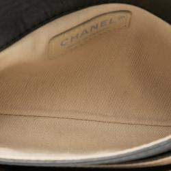 Pre Owned حقيبة شانيل جلد العجل صغيرة سوداء مادوموازيل قفل دوار