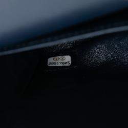 Pre Owned حقيبة شانيل بلو وسط كلاسيك كافيار دابل فلاب