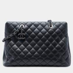 مملوكة مسبقًا Chanel Black Large Caviar Chic Shopping Tote