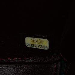 Pre Owned Chanel Blue Quilted Metallic Caviar Rainbow Hardware Oval Camera Bag