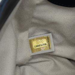 مملوكة مسبقًا حقيبة شانيل بلو كبيرة ثلاثية الألوان جلد الخروف كويتشري شيك فلاب