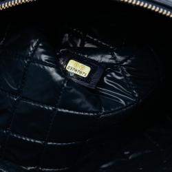 مملوكة مسبقًا حقيبة كلتش شانيل أزرق متوسط جلد حمل مبطن مزدوج مع شرابة O كيس