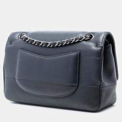 مملوكة مسبقًا Chanel Black Medium Smooth Calfskin Pure Double Flap