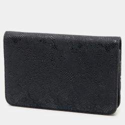 Pre Owned محفظة على سلسلة شانيل زرقاء دانتيل جلد الماعز