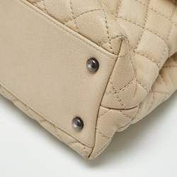 مملوكة مسبقًا حقيبة شانيل كوكو جلد نقشة السحلية وجلد كافيار أحمر/ رصاصي متوسطة بيد علوية