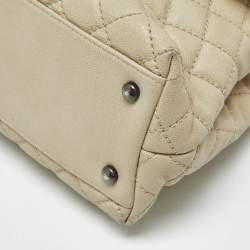 مملوكة مسبقًا حقيبة شانيل كوكو جلد نقشة السحلية وجلد كافيار أحمر/ رصاصي متوسطة بيد علوية