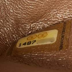 Pre Owned Chanel Metallic Quilted Leather Maxi Classic Double Flap Bag