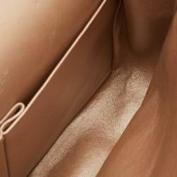 Pre Owned Chanel Metallic Quilted Leather Maxi Classic Double Flap Bag