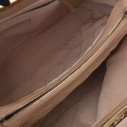 Pre Owned حقيبة تسوق شانيل كافيار مبطنة بنية حقيبة تسوق أ ريال كاتش