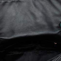 مملوكة مسبقًا Chanel Black Jumbo Chevron Iridescent Calfskin Surpique Flap