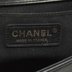 Pre Owned حقيبة شانيل بوي جلد وردي مبطن متوسطة بقلاب