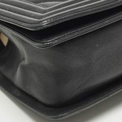 Pre Owned حقيبة شانيل بوي جلد وردي مبطن متوسطة بقلاب