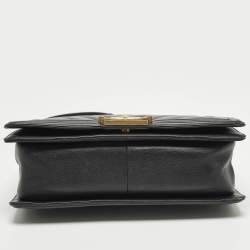 Pre Owned حقيبة شانيل بوي جلد وردي مبطن متوسطة بقلاب