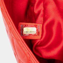 Pre Owned Chanel Red Jumbo Quilted Calfskin Tender Touch Flap