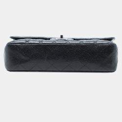 مملوكة مسبقًا Chanel Black Medium Classic Caviar Double Flap