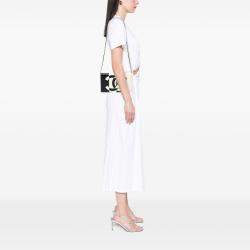 مملوكة مسبقًا Chanel Black CC Lambskin Embroidered Clutch With Chain