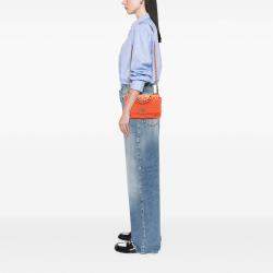 Pre Owned Chanel Orange Medium Lambskin 19 Flap