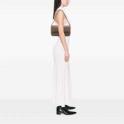 مملوكة مسبقًا Chanel Brown Jumbo Chevron Iridescent Calfskin Surpique Flap