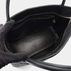 Pre Owned حقيبة شانيل ميداليون جلد كافيار سوداء توتي