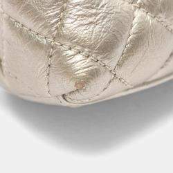 مملوكة مسبقًا Chanel Coco Handle Metallic Silver Leather Top Handle Bag